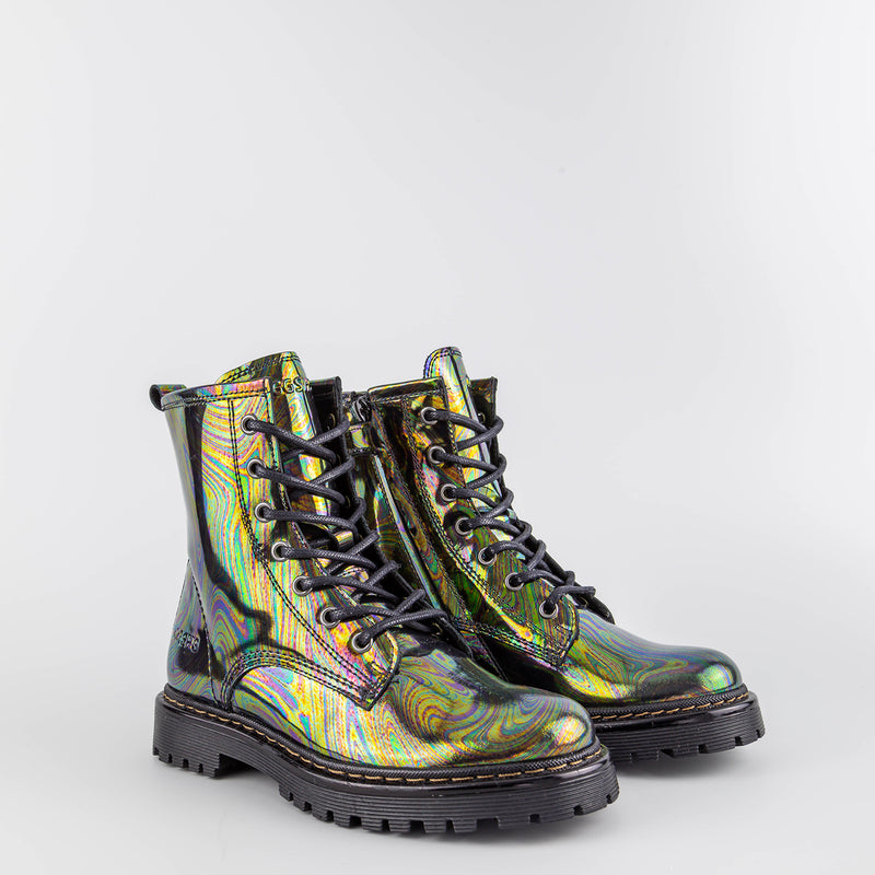 Liz_Multicolor Combat Boots
