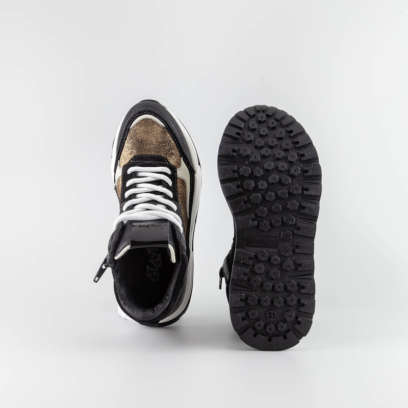 Fern_Black High Sneaker