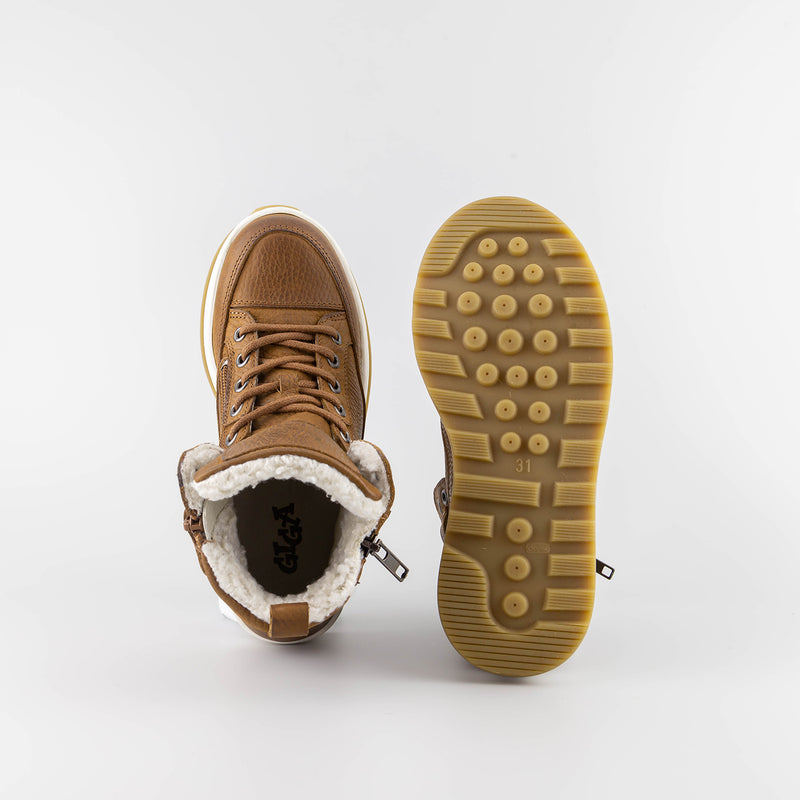 Lars_Cognac High Sneakers