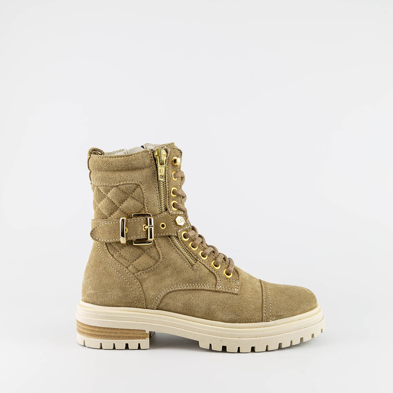 Anouk_Beige Cookie Combat Boot