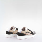 Girl's black suede sneakers by Giga Shoes