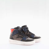 Boy's black leather sneakers by Giga Shoes