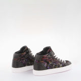 Girl's black suede sneakers by Giga Shoes