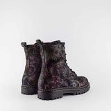 Girl's multicolor leather combat boot by Giga Shoes