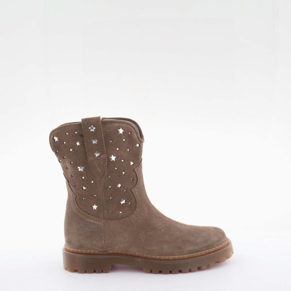 Girl's brown suede boot by Giga Shoes