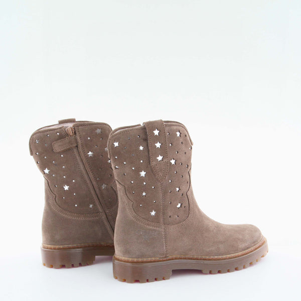 Girl's brown suede boot by Giga Shoes