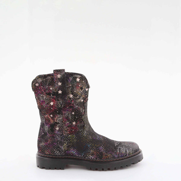 Kika Multicolor/Black Suede/Leather Ankle Boots