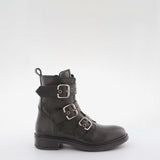 Girl's black leather boot by Giga Shoes