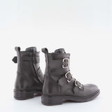 Girl's black leather boot by Giga Shoes