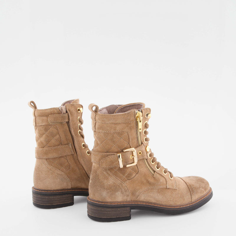 Girl's beige suede boot by Giga Shoes