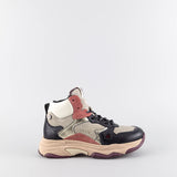 Callie Black/Pink High Sneakers