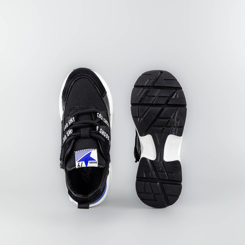 Joss Black Low Sneakers